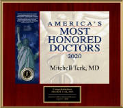 Dr. Mitchell Terk - America's Most Honored Doctors 2020 - Top 10%