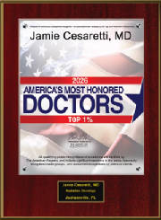 America's Most Honored Doctors 2026 Top 1%: Jamie Cesaretti, MD 