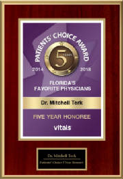 Patients' Choice 5 Year Honoree 2018 - Dr. Mitchell Terk