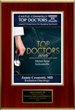 Castle Connolly's 2016 Top Doctors Metro Area Jacksonville Award