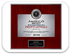 Mitchell Terkl, MD: America's Most Honored Professionals 2018 - Top 1%